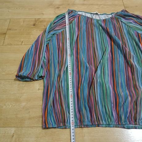 Plisovaná pásikavá blúzka christian berg, xl