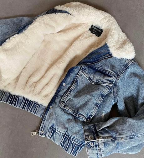 Zateplená riflová budna veľ. m, new yorker,m