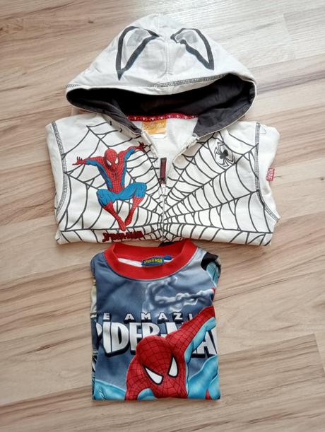 Mikina + tričko spiderman, marvel,128