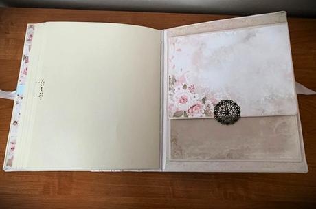 Veľký svadobný textilný fotoalbum,