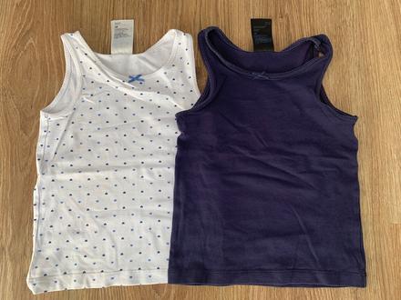2x tielko, h&m,98