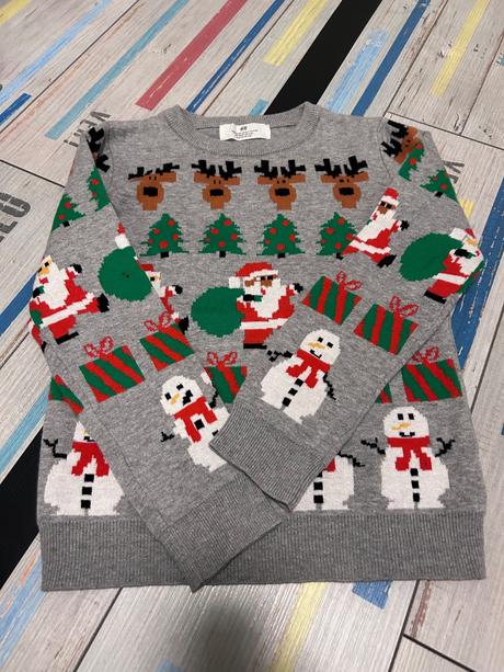 Vianocny sveter, h&m,128