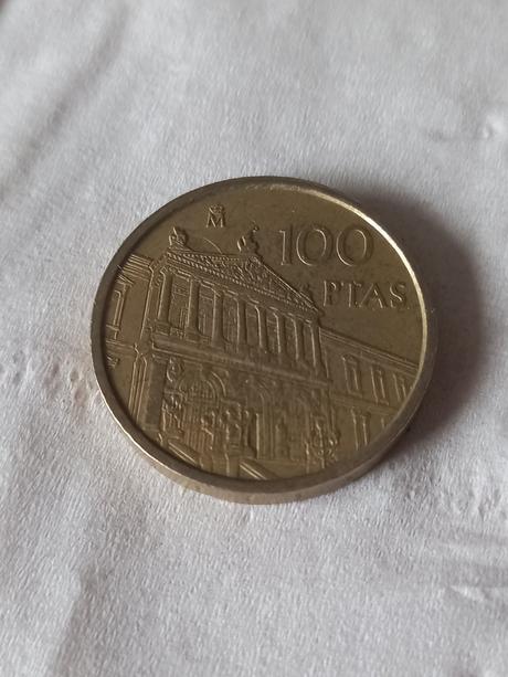 Minca španielsko 100 ptas,