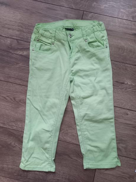 Jeansy 3/4 dĺžka, crashone,152