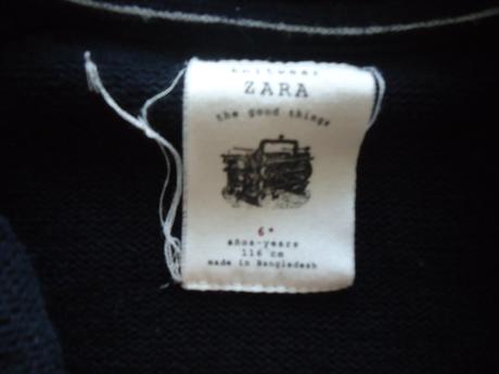 Zateplený prešívaný sveter vel.6 r., zara,116