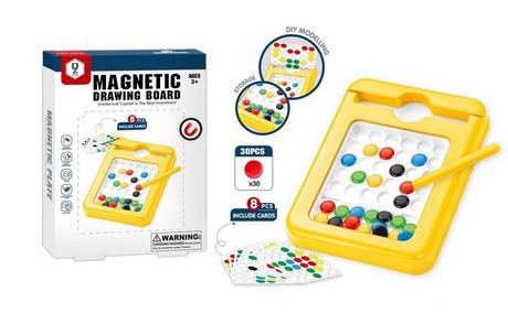 Tabuľka s farebnými magnetkami 12x16,5cm,