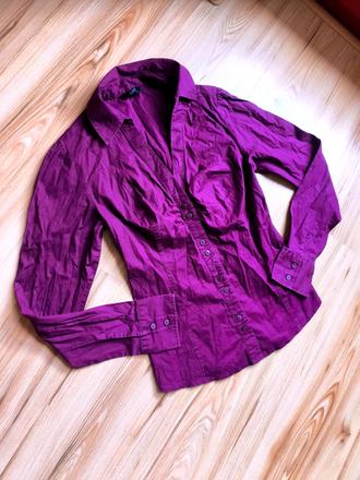 Bavlnená fialová košeľa zn. f&f, f&f,s