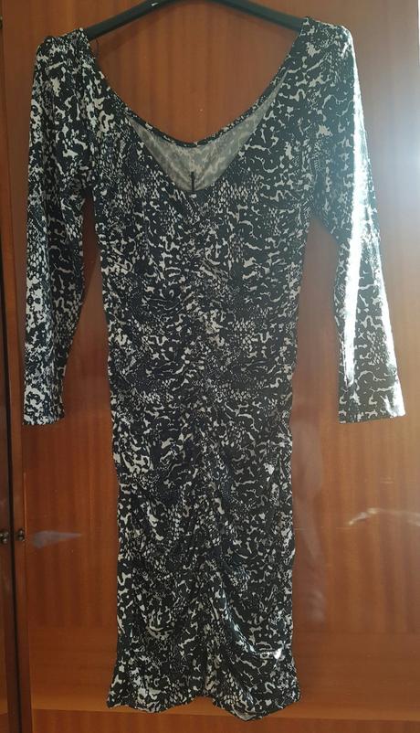 Strecove saty s obojstrannym v vystrihom, h&m,s