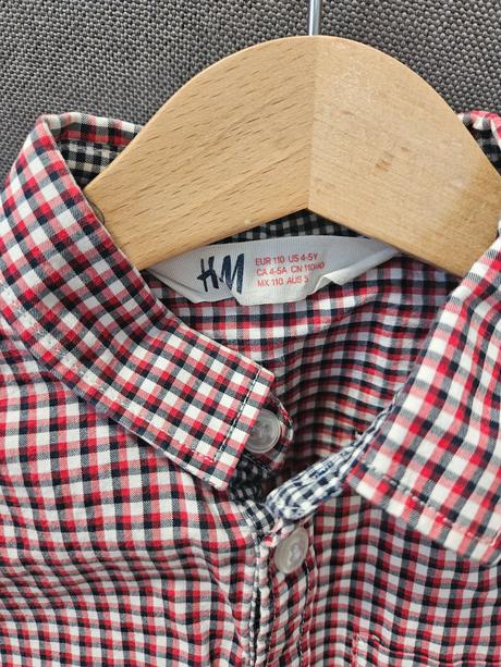 Károvaná košeľa, h&m,110
