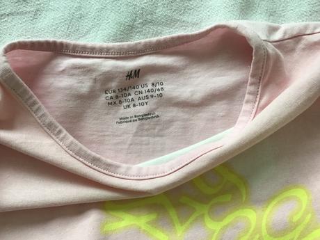 Crop tričko, h&m,134