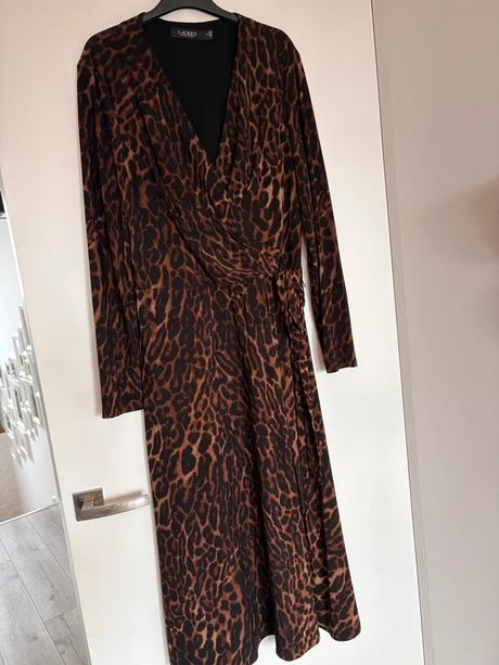 Elegantne leopardie saty ralph lauren, ralph lauren,m