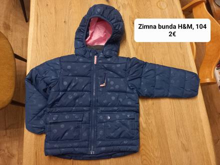Zimna bunda h&m, 104, h&m,104