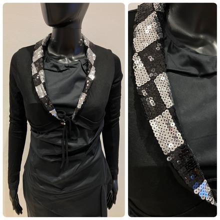 Dámske bolero s flitrami čierne (s/m), s