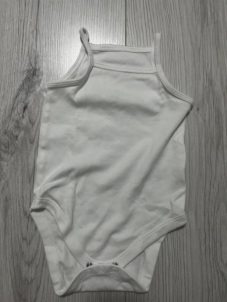 Biele tielkove body na tenké ramienka, primark,80