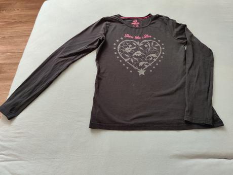Dievčenské tričko dlhý rukáv 158/164, pepperts,158