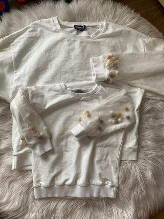 Mikina mama&dcera i love milk, 110