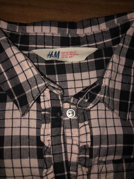 1x oblečená košeľa, h&m,122