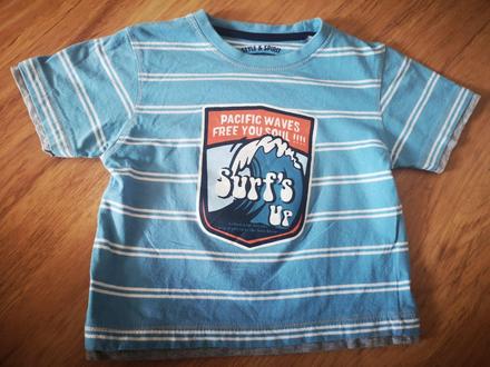 Pruzkovane tričko s potlacou, 98