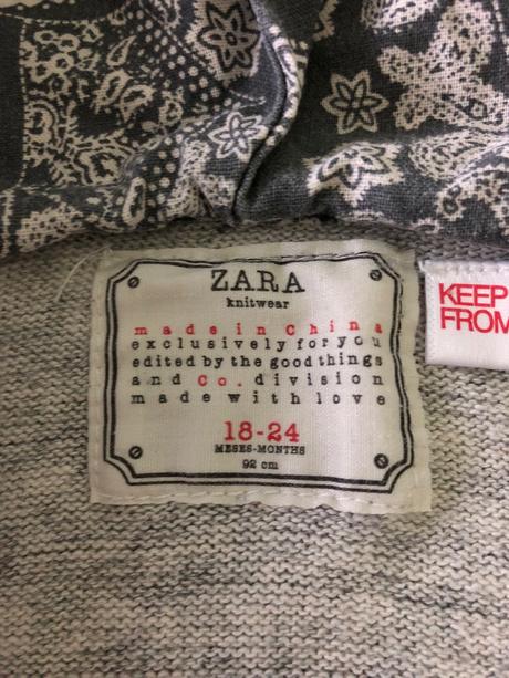 Svetrik na zips, zara,92