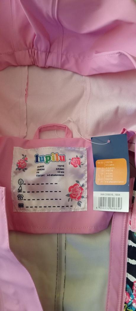 Nepremokavý overal do dažďa, lupilu,110 / 116