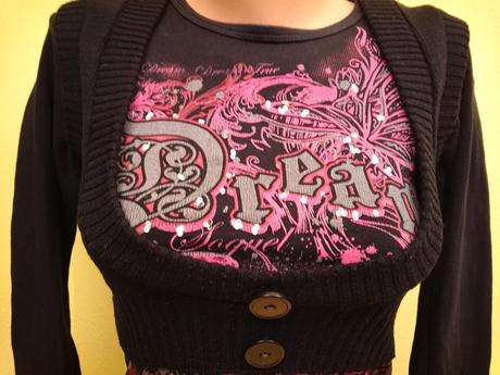 Dámsky elastický top 2 v 1, funky diva, xs