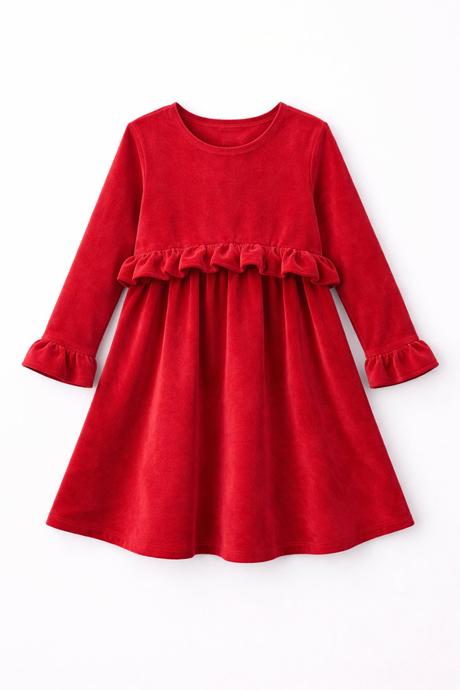 Dievčenské velúrové šaty ., 104