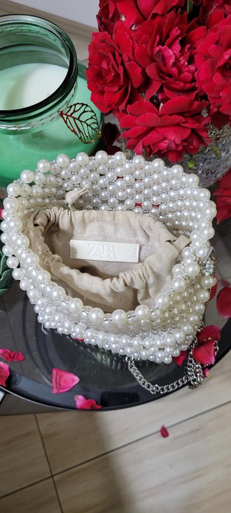 Perličková kabelka zara, zara