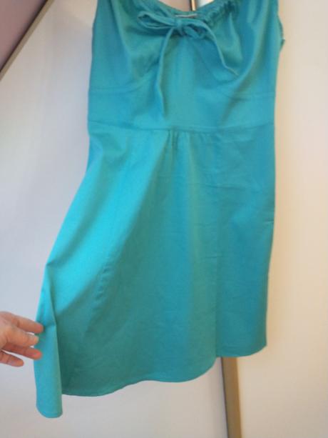 Letné tyrkysové šaty, neckermann,38