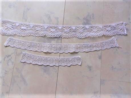 Drobná príprava/zbytky cvernovej čipky,