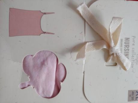 Tielko na kojenie ružové,