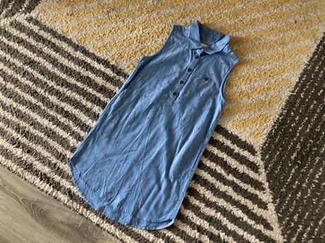 Čerešňové letné šaty, h&m,134