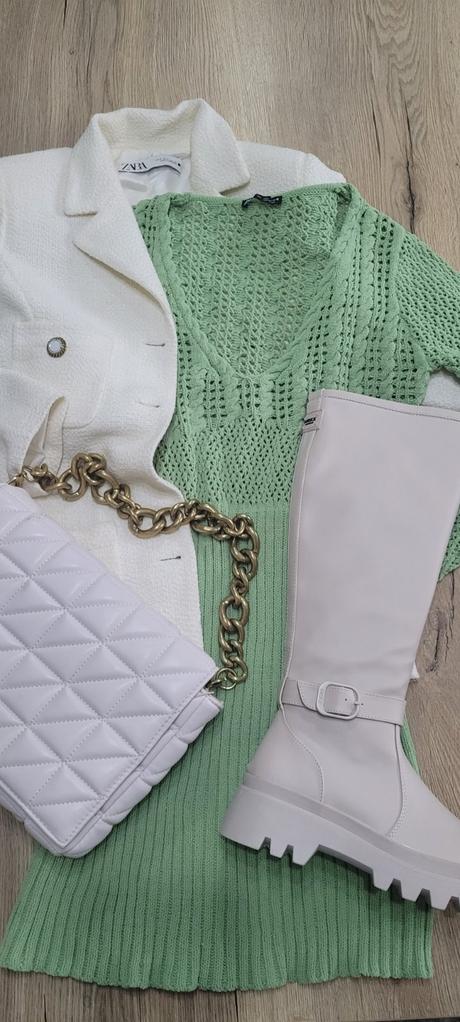 Pletené šaty zara, zara,m