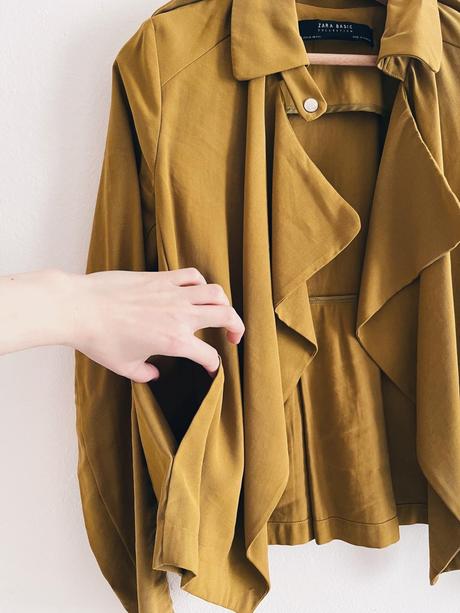 Zara jarný kabátik, zara,xs