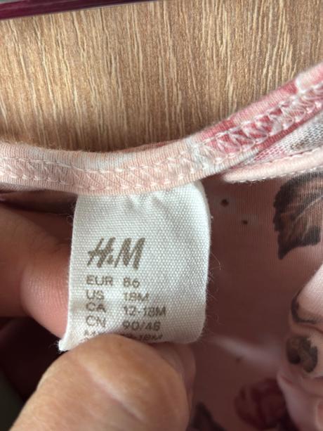Kvetovane saty 86, h&m,86