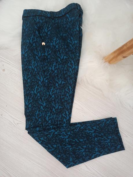 Nohavice so vzorom smaragdovozelena, orsay,xs