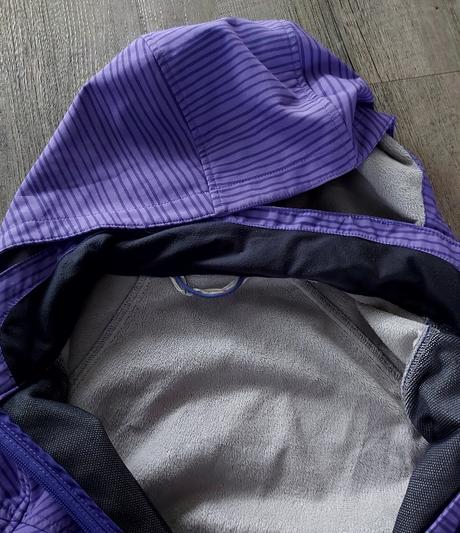 Fialová softshelová bunda, h&m,170