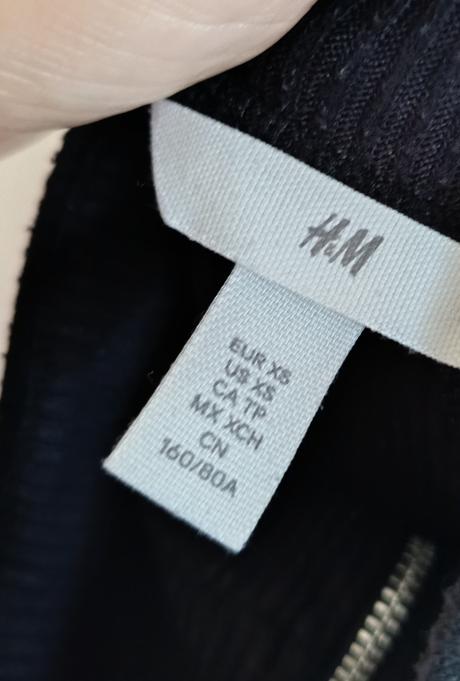 Čierny sveter h&m, h&m,xs