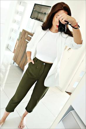 Letné khaki nohavice zara, zara,xs