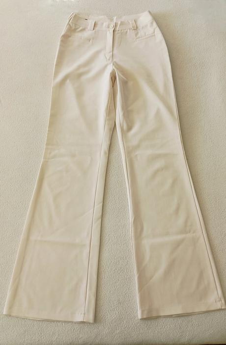 Bledé letné zvonové nohavice, 36