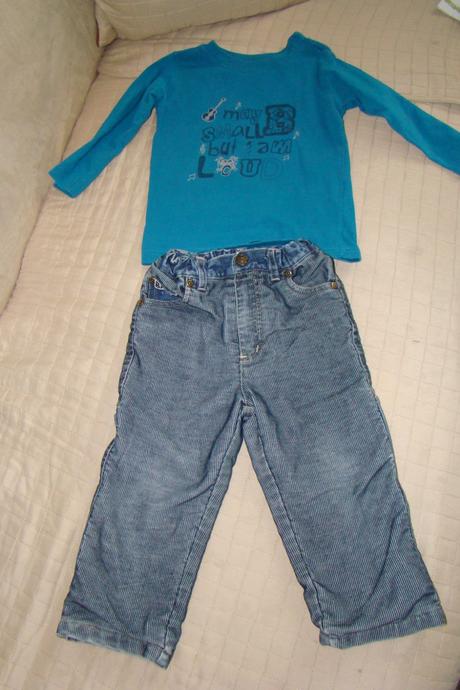 Zateplené nohavice 86/92, topolino,86