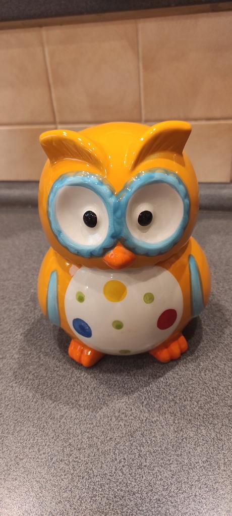 Pokladnička keramická - sovička, 