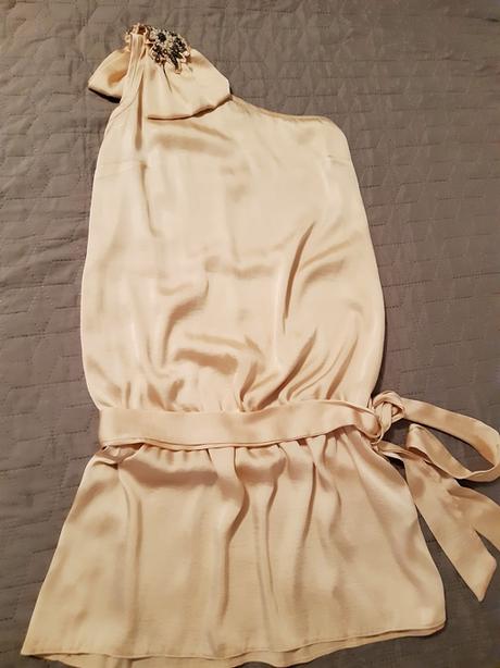 Dorothy perkins saténový top na jedno rameno, dorothy perkins,s