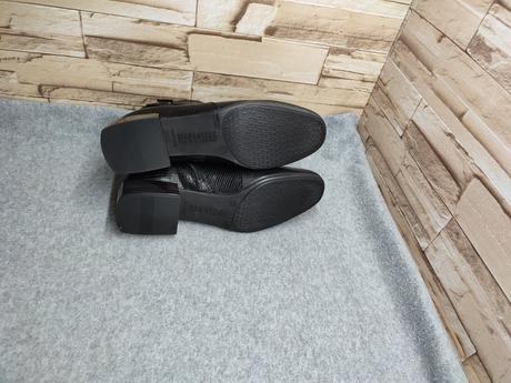 Hispanitas 37 - dámske kožené čierne topánky, 37