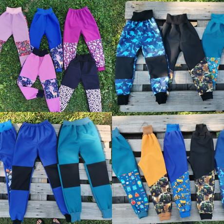 Softshellove nohavice, 92 - 128