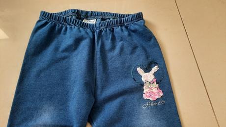 Leginky jeansove, 128