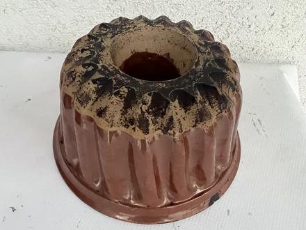 Starozitna vintage keramicka forma na pecenie s c,