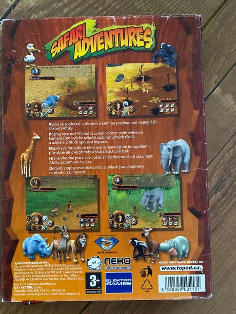 Hra na pc safari adventúra od 3 rokov,