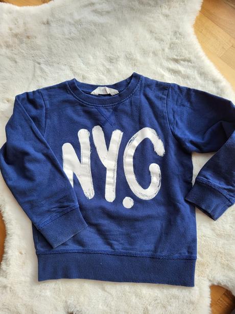 Modra mikina, h&m,110