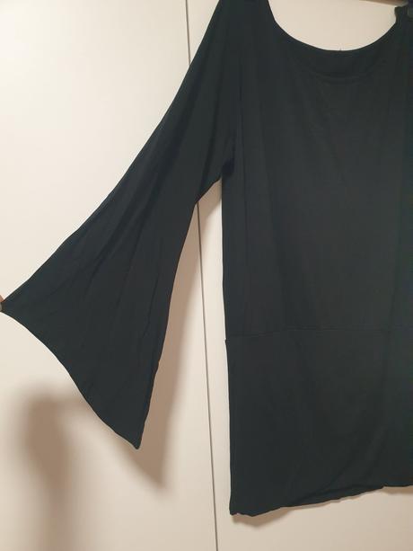 Čierny predĺžený top, xl