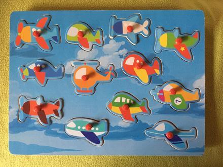 Vkladačka podľa obrysu lietadlá,